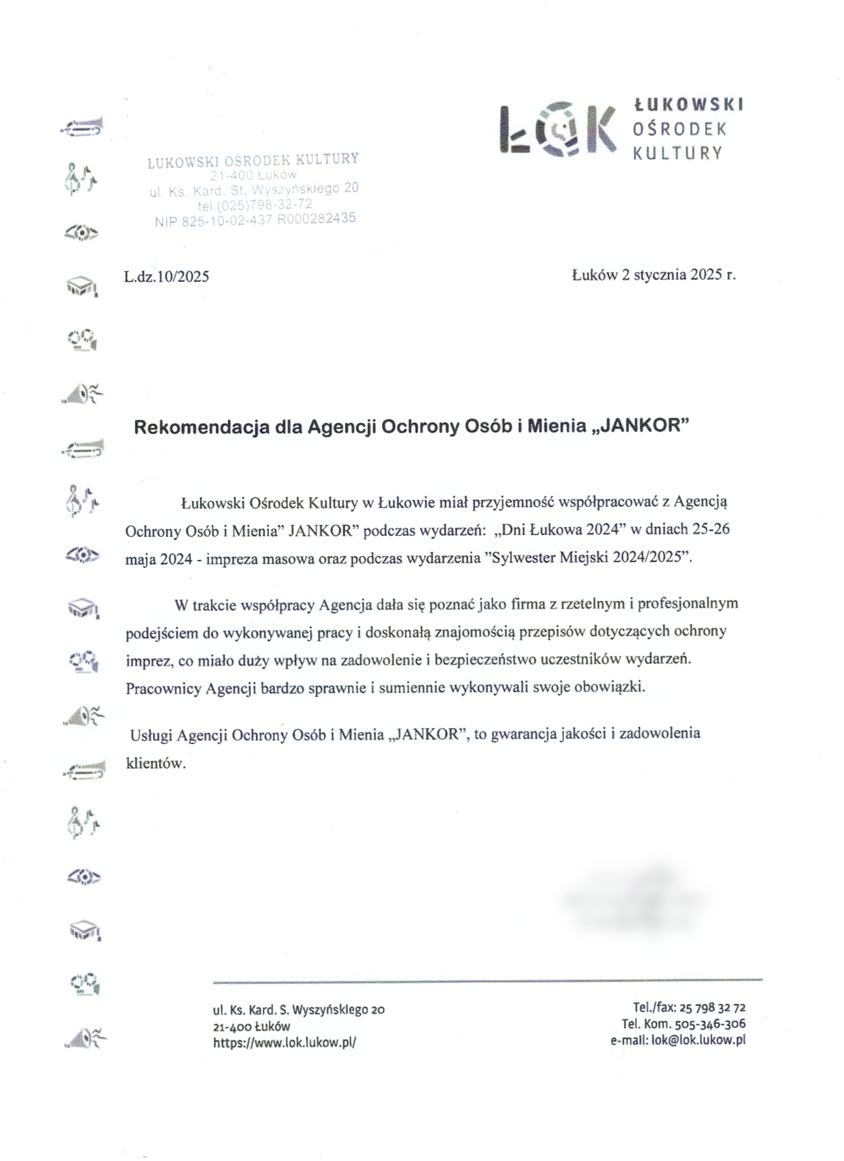 Rekomandacje Łukowski Ośrodek Kultury